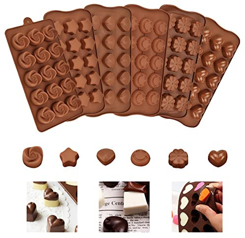 skytowards Silikon Schokoladenformen 3D Schokolade Silikonform 15 Mulden Pralinen Antihaft Pralinenform Silikon Backform Pralinen Schokoladentafel Form Bonbonformen Süßigkeitenformen für Backen
