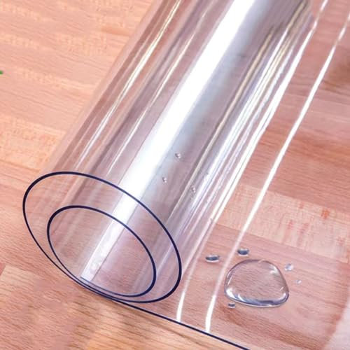 100 x 150cm Bodenschutzmatte Kratzfest, 90 x 120cm rutschfest Bodenmatte, transparent Bürostuhlunterlage Schreibtischstuhl Unterlage für Hartboden 120 x 160cm plastic Bürostuhl Matte ( Color : Clear ,