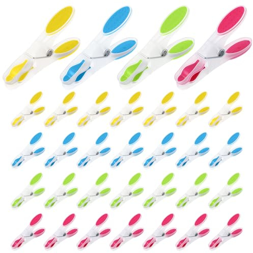 30 Packs Pastels Soft Grip Clothes Pegs,Laundry Pegs,Clothespins,No Damaging Peg Imprints,Strong & Secure Grip,Easy To Open