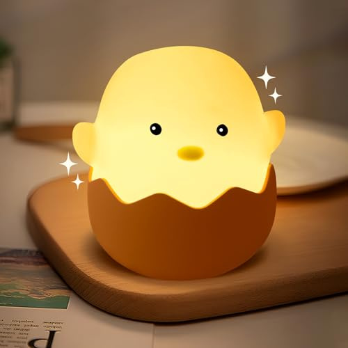 JUQG Luz de Noche para Niños, Luz Nocturna Infantil de Silicona, Luz Nocturna Infantil con Función de Atenuación Táctil, Luz Nocturna Portátil para Habitación Infantil, Salón y Dormitorio