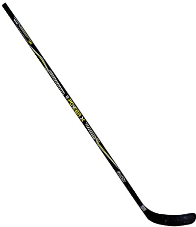 Franklin Sports Street Hockeyschläger – Power X Junior Street Hockeyschläger – Holz- und Fiberglas-Schaft – ABS-Klinge – einteiliger Schläger – 147,3 cm Rechtshänder