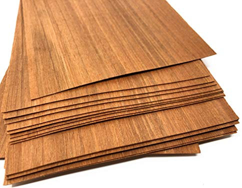 1qm Holzfurniere = 17-28 Echtholz Platten, Holz Set geeignet als Bastelholz, Heimwerken, Modelbau, Deko, DIY, Ausbesserungsarbeiten, Fotografie, Geschenk, Restauration, Schmuck (Laos)