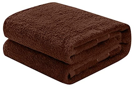 Mixibaby Waschhandschuh, Gästetuch, Handtuch, Duschtuch, Badetuch, Saunatuch aus Frottee, Größe:Gästetuch 30x50cm, Farbe:Dunkelbraun