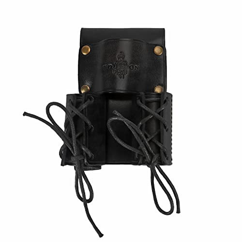TOURBON Cuir de Vachette Outils Porte-clé Boucle de Ceinture pour charpentiers menuiserie Marteau étui