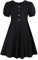 SFreeBo Girls Casual Dresses Size 7-8 Kids Skater Dress Black Summer Short Sleeve Cotton T-Shirt Dresses Girls Party Skater Dresses