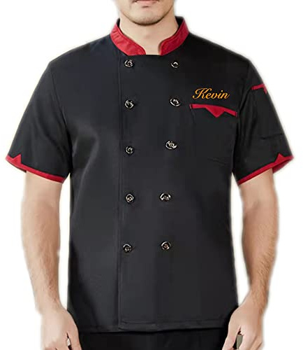 Manteau de chef personnalisé Chemise de restauration à manches courtes/manches longues Personnalisé Hôtel Cuisine Restaurant Uniforme Boulangerie Cuisinière Service alimentaire Veste de chef