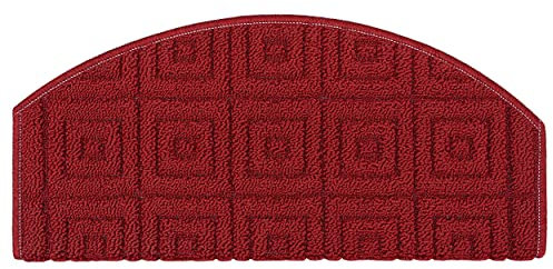 Teppich-Teppich, 3D-Stufenschutz, Treppenschutz, selbstklebend, Modell: EVITA BORDEAUX