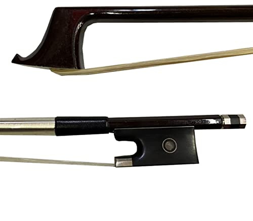 Arco violín de estudiante Híbrido ARCO DE VIOLÍN Núcleo De Fibra De Carbono Con Piel De Piel Pernambuco Rana Ébano De Ébano