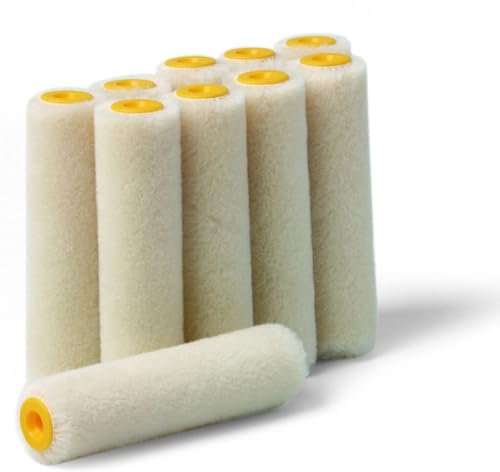 DD Composite Lackwalzen Velour Sets solide Farbwalze für ein perfektes Oberflächen-Finish lösemittelbeständig Flor 4mm, Variante:150mm (10 Stück)