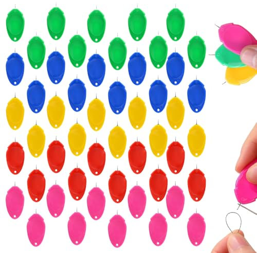 Nadeleinfädler zum Handnähen, Nadeleinfädler Einfädelhilfe für Nähnadeln, Kunststoff Nähnadeln Einfädler Automatischer Einfädler Nadel Threading Tool für Handnähen (20)