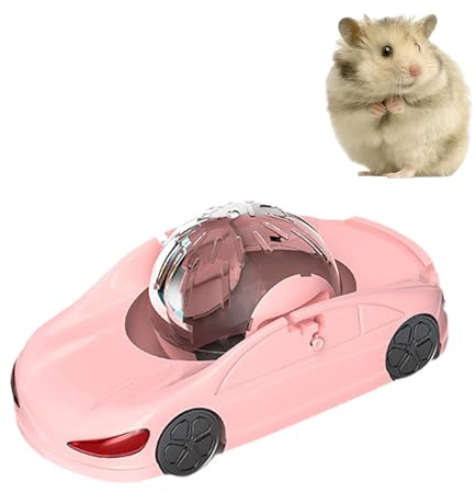 Hamster Ball - Ultra Durable Running Hamster Toy, Small Pet Exercise Ball, Silent Bearings, Small Animal Exercise Wheels-Pink