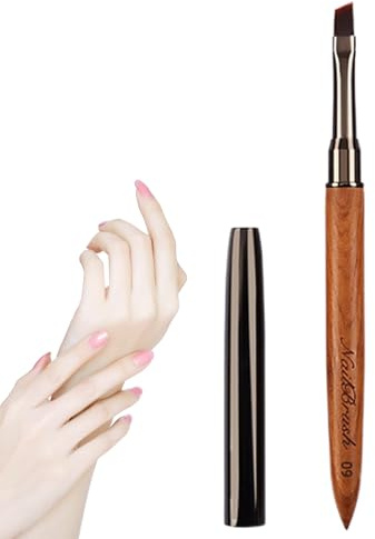 Pincel para, pinceles de uñas para | Herramienta de uñas | Pincel de madera de sándalo para líneas largas, detalles finos, diseño refinado, diseño de uñas, uso doméstico y profesional