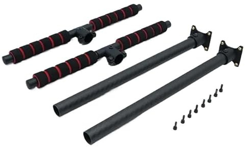 LZZRTOZ Tren de Aterrizaje para cuadricóptero S500/hexacóptero S550, con Soporte Fibra Carbono en Forma T 16 mm para dron S500/S550