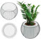 KADAX Gabionentopf aus verzinktem Stahl, wetterfester Steinkorb, Pflanzenkorb, minimalistische Drahtkörbe, Gabione, Stabiler Topf, Gartentopf (⌀ 65 cm)