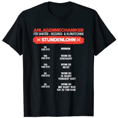 Installateur d'eau à gaz - Mécanisme d'installations sanitaires T-Shirt