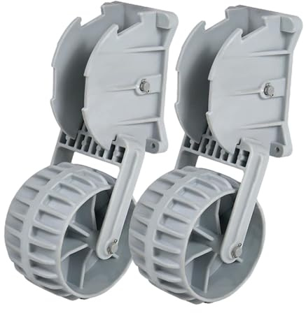 JicSuXi Roues de Mise à l'eau pour Bateau Gonflable, Roues Relevables pour Annexe Gonflable