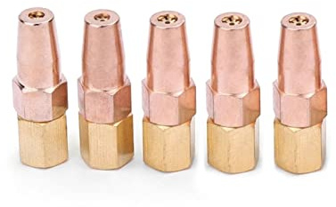 Schweißdüsensatz, 5 Stücke Autogen-Propangas-Schweißdüse Schweißspitzenhalter for H01-6 Schweißbrenner Schweißdüsendüsen