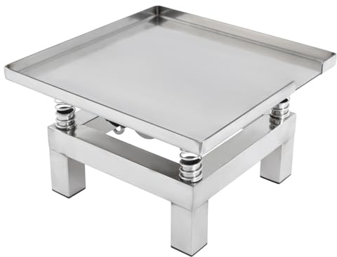 kitneed Concrete Vibrating Table 3000-3600 RPM Vibration Platform for Mold Compaction 22lb Capacity with Stainless Steel Top (13.78 * 13.78 * 8.66in)