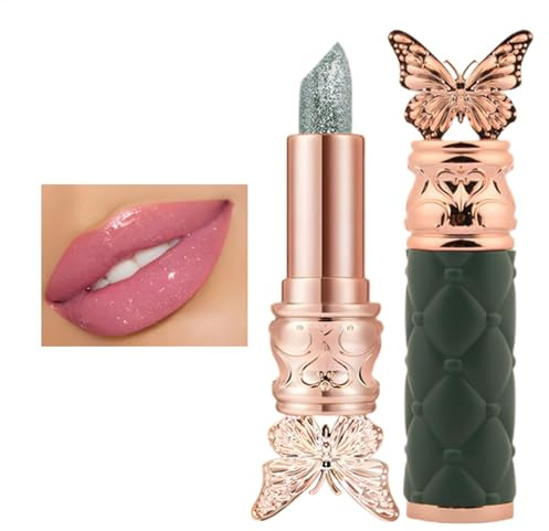 Farbwechselnder Lippenstift I Langanhaltender Glänzender Glänzender Lipgloss I Schmetterlings Farbwechselnder Lippenbalsam Mit Antihaftbeschichtung I Kristallgelee Lipgloss Für Mädchen