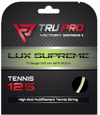 TRU PRO Lux Supreme - Arm-Friendly Multifilament Tennis String