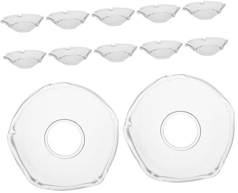 Mipcase 12 Pezzi Raccogligocce Per Cera Raccogligocce Per Candele Coniche Porta Cera Per Candele Raccoglitore Di Gocce Di Protezione Antigoccia Transparent Bicchiere