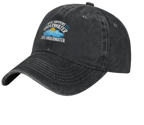 IUUGJEIX Baseball Cap Water Polo W Happens Underwater Stays Underwater Bobble on Offer
