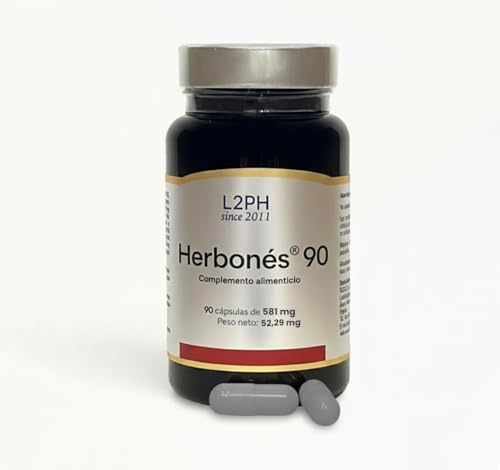 HERBONÉS90 90 cápsulas – Complemento Alimenticio contra la Retención de Liquidos que ayuda a Reducir la Hinchazon y Depurar Riñones e Hígado. Con Alcachofa, Cola de Caballo y Diente de León