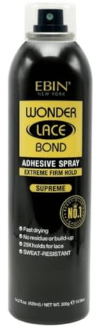 EBIN NEW YORK Wonder Lace Bond Wig Spray adhésif pour perruque 420 ml SUPREME