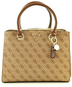 Guess Noelle, Sac Femme, Lait Logo/Marron, Taille Unique