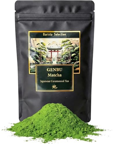 GENBU MATCHA | Japanischer Zeremonieller Matcha-Tee | 100 g | Premium Grüner Tee in Pulverform | Herkunft Japan | 100% Natürlich & Rein | Ideal für Matcha Latte, Zeremonie & Rezepte | Glutenfrei