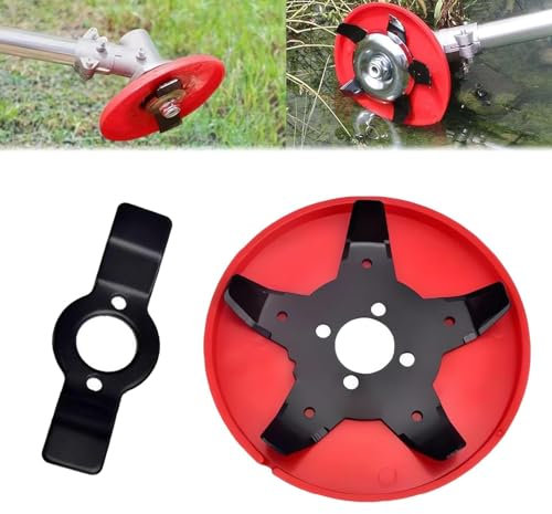GUOYOU Testina Decespugliatore,2 Pezzi Fresa per Decespugliatore Lama Piastra Diserbante per,Accessori Giardino Ricambi Disco Decespugliatore,per Giardini、Prati、Campi、Piantumazione Agricola