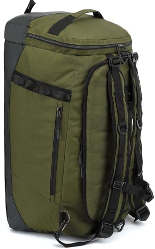 TONRUYN Reisetasche Herren Große 70L Sporttasche Rucksack mit Schuhfach Wasserdicht Gymtasche Weekender Duffel Handgepäck Damen für Reisen Sport Fitness, Armeegrün