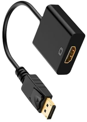 TQUXNGA Adaptador portátil DisplayPort a HDMI para rendimiento de estabilidad de sonido y video sin problemas, adaptador DisplayPort a HDMIs