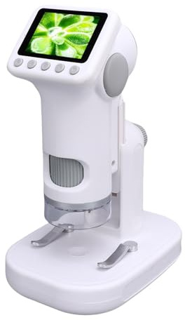 Oreilet Kids Microscope, 120X-1600X Pocket Mini Portable Microscope with 10 Level Zoom Range, Handheld, Rechargeable, Educational Science Toy, Digital 1080P HD 2in Screen