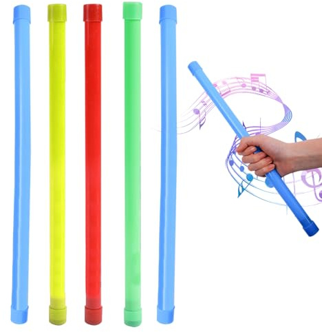 Tubo de Sonido 5PCS 15.9 Pulgadas Juguete para Hacer Ruido Divertido Palo de Risita Tubo de Sonido de Plástico Favor de Fiesta Burbuja Sensorial para Niños y Adultos Color Aleatorio Juguete para Hace