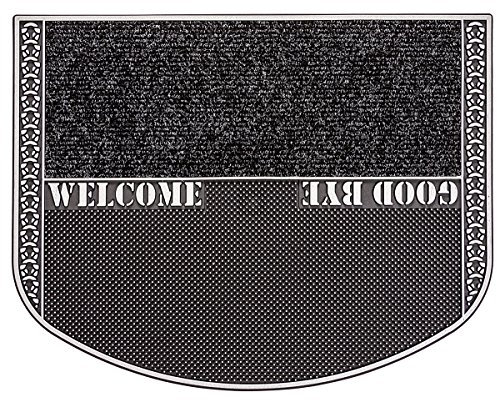 CarFashion 321600A PUR|TwinClean – Fussmatte, Türmatte, Fußabtreter, Eingangsmatte, für Innen und Aussen, Anthrazit-Metallic Oberfläche Größe ca. 71 x 57 cm