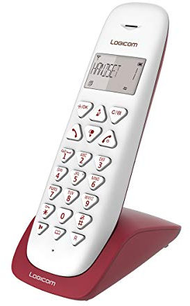 Wireless Phone Fest - Festnetz WLAN ohne Voicemail - Solo - Analoge Telefone und DECT - Logicom Vega 150 Festnetz Wireless-Himbeere