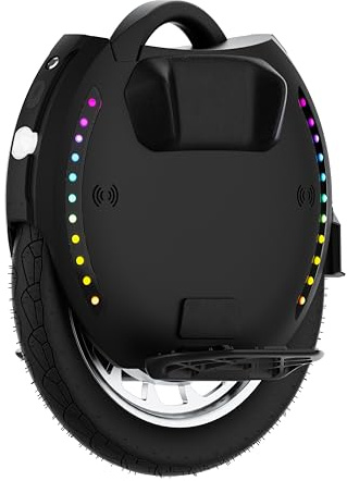 KINGSONG Monociclo Eléctrico KS-18L, Adulto,Negro, Motor 2200W, Autonomía hasta 80km, Limitado a 25km/h, Neumático Hinchable 18, Altavoz y Bluetooth