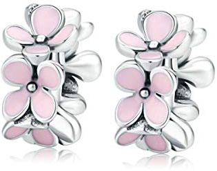 Blumen-Charm, 925er-Sterlingsilber, Abstandshalter, Stopper für Armbänder, Sicherheitsketten, passend für Pandora-Armband, Sterling-Silber