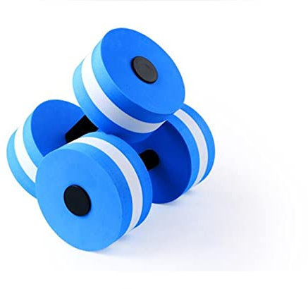 MMCCHB Schwimmende Hanteln, Wassersport-Hanteln, 2er-Set - Für Wassergymnastik (Rosa, Rot, Blau, Grün) (Blau)