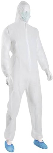 Söhngen 1005179 Einweg-Set Schutzbekl. mit Overall Kleider-Größe: XXL Weiß