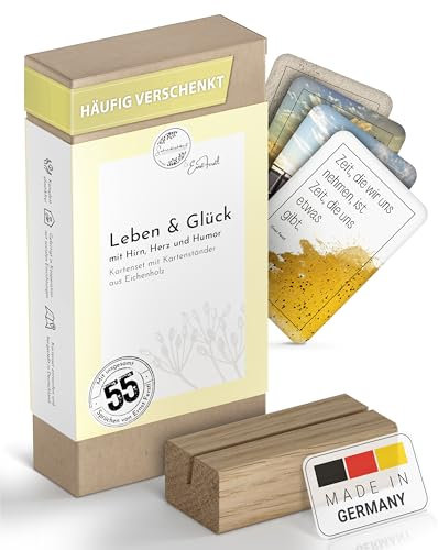 Schreiblichkeit® 55 Lebenskarten [EDITION 2024/2025] Impulskarten mit Affirmationen von Ernst Ferstl | Achtsamkeitskarten | Affirmationskarten | Mutmachkarten | Manifestationskarten