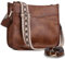 VX VONXURY Umhängetasche Damen, Elegant Crossbody Bag Klein Schultertasche Mittelgroß aus Vegan Leder Handtasche Beuteltasche mit 2 Verstellbaren Riemen