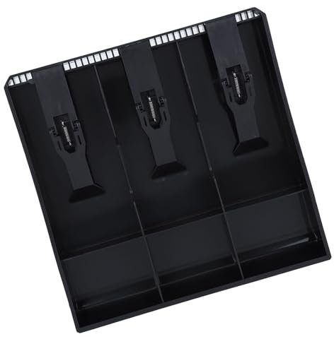 Kassenschubladeneinsatz, Kasseneinsatz, Kasseneinsatz, Kasseneinsatz, Kleiner Geldeinsatz für Bargeldeinsatz, 3 Scheine, 3 Münzen, Geldaufbewahrungsbox, Einsatzeinsatz, Ersatz,