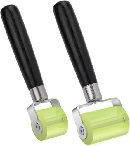 Rodillo de presión, rodillo de presión manual, rodillo de silicona, para soldar lonas de PVC y para encolar bordes, 2 unidades