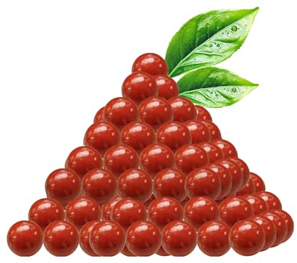 Shiawase 600 Pièces Boules de Boue pour Fronde, Biodégradables Balle de Slingshot Clay Balls Fonctionne, Grand Cadeau pour Les Amateurs de Fronde, Fonctionne avec n'importe Quelle Fronde, Rouge