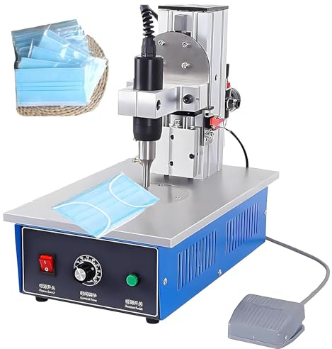 LZDOYY Soldadora por Puntos ultrasónica, máquina de Soldadura de plástico portátil, máquina de Soldadura por Puntos de Nailon, Ideal para remachar y soldar por Puntos Telas no Tejidas y Nailon.
