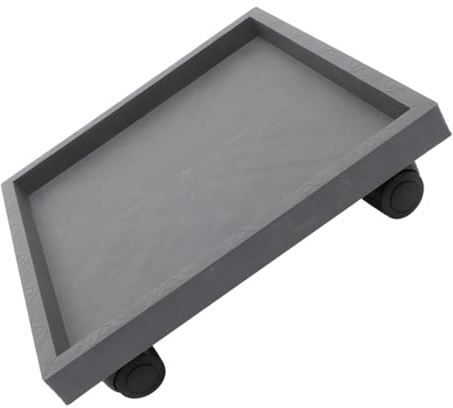 FUTUREORYY Supporto per Vasi da Fiori con Ruote Girevoli, Base per Piante da Interno in Pp e Resina, Vassoio Mobile per Fioriere di Varie Dimensioni, per Balconi e Spazi Esterni, Design