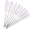 Zhiye Pipe Tube Brush Pipe Cleaning Brushes, Nylon Drinking Straws Cleaner Brush 10 Pieces set for Washing Kettle Spout, Teapot Nozzle White