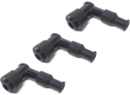 3x Zündkerzenstecker 90° wasserdicht passend für Simson S50, S51, S70, S80, KR51, Schwalbe, Star – M14 Zündkerze – 5 kOhm – Kerzenstecker Set
